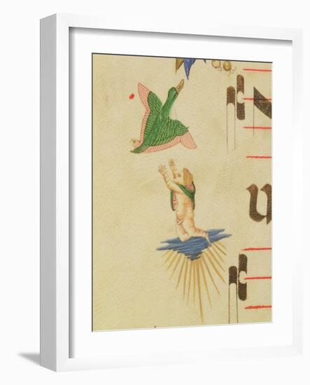 A Cloaked Cherub Trying to Catch a Flying Bird-Filippo Di Matteo Torelli-Framed Giclee Print