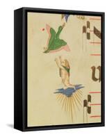 A Cloaked Cherub Trying to Catch a Flying Bird-Filippo Di Matteo Torelli-Framed Stretched Canvas