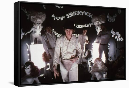 A CLOCKWORK ORANGE, 1971 directed by STANLEY KUBRICK with Malcolm McDowell (photo)-null-Framed Stretched Canvas