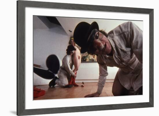 A CLOCKWORK ORANGE, 1971 directed by STANLEY KUBRICK with Malcolm McDowell (photo)-null-Framed Photo