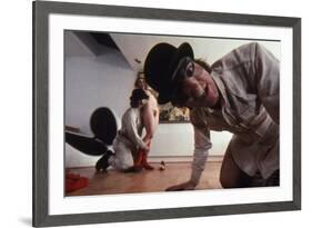 A CLOCKWORK ORANGE, 1971 directed by STANLEY KUBRICK with Malcolm McDowell (photo)-null-Framed Photo
