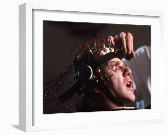 A CLOCKWORK ORANGE, 1971 directed by STANLEY KUBRICK with Malcolm McDowell (photo)-null-Framed Photo