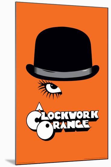 A Clockwork Orange- Bowler & Eyelash-null-Mounted Poster