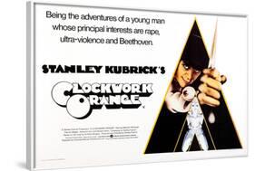 A Clockwork Orange, British Poster Art, Malcolm Mcdowell, 1971-null-Framed Poster