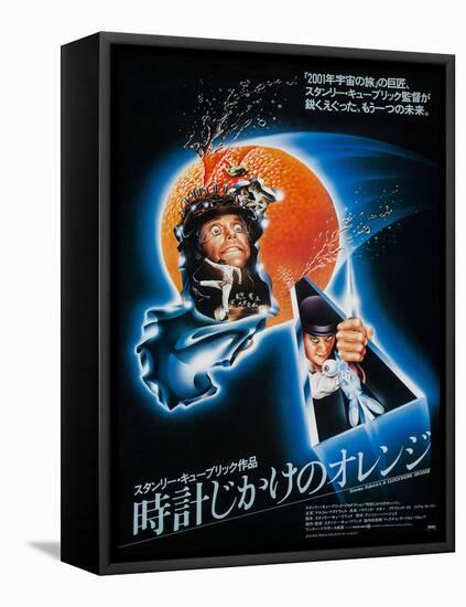 A Clockwork Orange, Japanese Poster Art, 1971-null-Framed Stretched Canvas