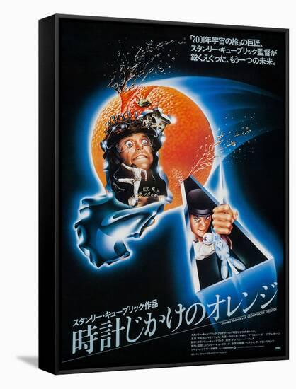 A Clockwork Orange, Japanese Poster Art, 1971-null-Framed Stretched Canvas