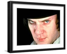 A Clockwork Orange, Malcolm McDowell, 1971-null-Framed Photo