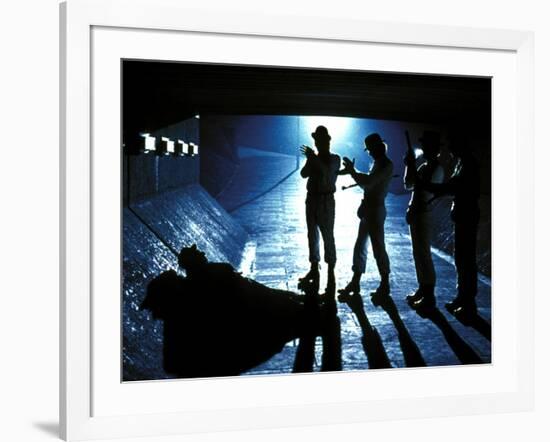 A Clockwork Orange, Malcolm McDowell, 1971-null-Framed Photo