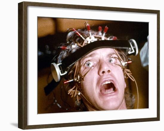 A Clockwork Orange, Malcolm McDowell, 1971-null-Framed Photo