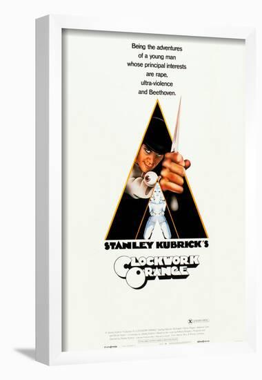 A Clockwork Orange, Malcolm McDowell, 1971-null-Framed Poster