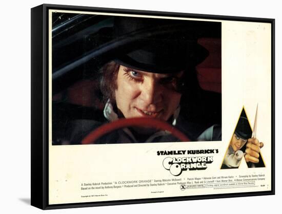 A Clockwork Orange, Malcolm Mcdowell, 1971-null-Framed Stretched Canvas