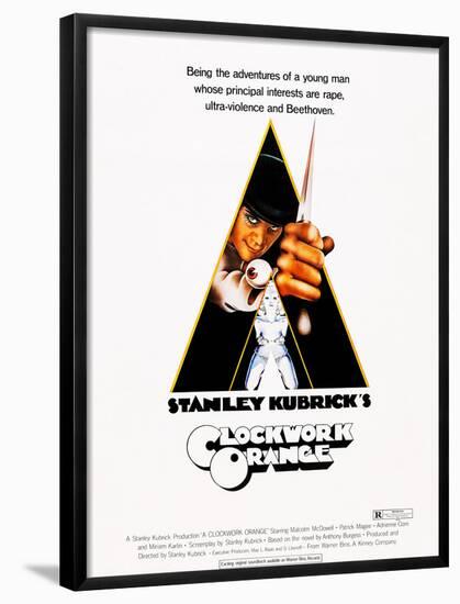 A Clockwork Orange, Malcolm Mcdowell, 1971-null-Framed Poster