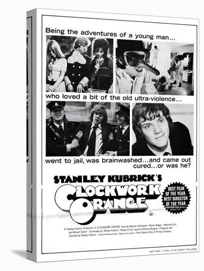 A Clockwork Orange, Malcolm Mcdowell, 1971-null-Stretched Canvas