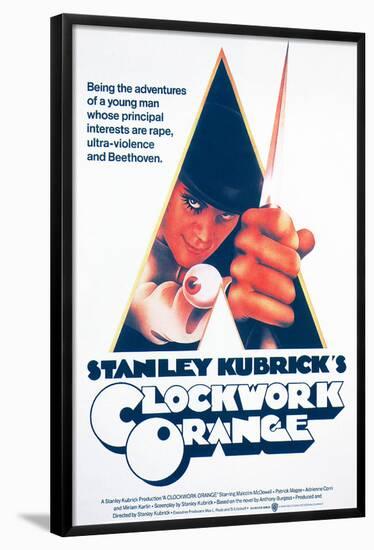 A Clockwork Orange, Malcolm Mcdowell, 1971-null-Framed Poster