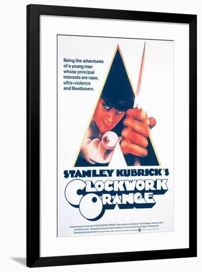 A Clockwork Orange, Malcolm Mcdowell, 1971-null-Framed Poster