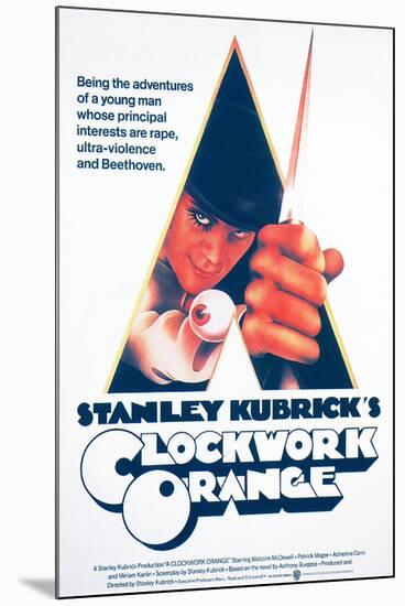 A Clockwork Orange, Malcolm Mcdowell, 1971-null-Mounted Poster