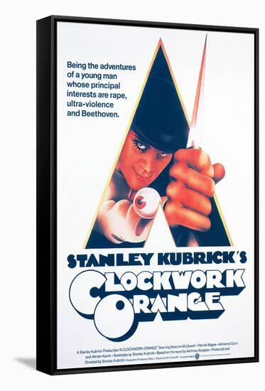 A Clockwork Orange, Malcolm Mcdowell, 1971-null-Framed Stretched Canvas