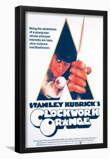 A Clockwork Orange, Malcolm Mcdowell, 1971-null-Framed Poster