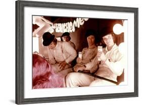 A Clockwork Orange, Warren Clarke, James Marcus, Malcolm Mcdowell, 1971-null-Framed Photo