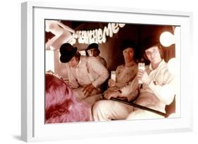 A Clockwork Orange, Warren Clarke, James Marcus, Malcolm Mcdowell, 1971-null-Framed Photo