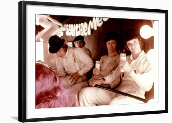 A Clockwork Orange, Warren Clarke, James Marcus, Malcolm Mcdowell, 1971-null-Framed Photo