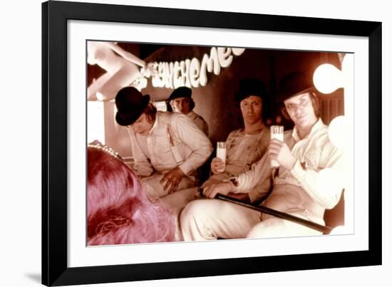 A Clockwork Orange, Warren Clarke, James Marcus, Malcolm Mcdowell, 1971-null-Framed Photo