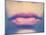 A Close Up Shot of a Woman's Lips-graphicphoto-Mounted Photographic Print