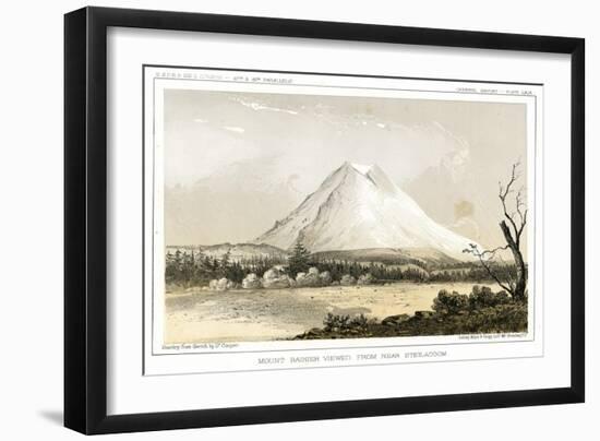 A Close View of Mount Rainier from Near Steilacoom, Washington-Thomas H. Ford-Framed Giclee Print