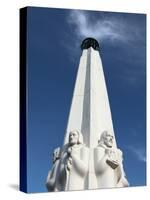 A Closed Up View of Astronomers Monument at Griffith Observatory, Los Angeles, California, Usa-Bruce Yuanyue Bi-Stretched Canvas