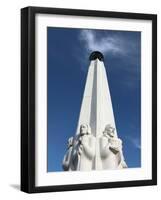 A Closed Up View of Astronomers Monument at Griffith Observatory, Los Angeles, California, Usa-Bruce Yuanyue Bi-Framed Photographic Print