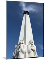 A Closed Up View of Astronomers Monument at Griffith Observatory, Los Angeles, California, Usa-Bruce Yuanyue Bi-Mounted Photographic Print