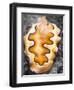 A Closeup of a Colorful Nudibranch with a Black and White Background-Eric Peter Black-Framed Photographic Print