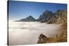 A Cloud's Sea, in Autumn, under Monviso Peak and Viso Mozzo Peak-ClickAlps-Stretched Canvas