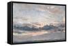 A Cloud Study, Sunset, C.1821 (Oil on Paper on Millboard)-John Constable-Framed Stretched Canvas
