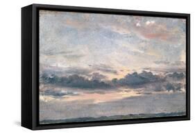 A Cloud Study, Sunset, C.1821 (Oil on Paper on Millboard)-John Constable-Framed Stretched Canvas