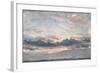 A Cloud Study, Sunset, C.1821 (Oil on Paper on Millboard)-John Constable-Framed Giclee Print