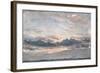 A Cloud Study, Sunset, C.1821 (Oil on Paper on Millboard)-John Constable-Framed Giclee Print