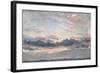 A Cloud Study, Sunset, C.1821 (Oil on Paper on Millboard)-John Constable-Framed Giclee Print