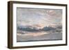 A Cloud Study, Sunset, C.1821 (Oil on Paper on Millboard)-John Constable-Framed Giclee Print