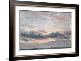 A Cloud Study, Sunset, C.1821 (Oil on Paper on Millboard)-John Constable-Framed Giclee Print