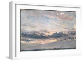 A Cloud Study, Sunset, C.1821 (Oil on Paper on Millboard)-John Constable-Framed Giclee Print