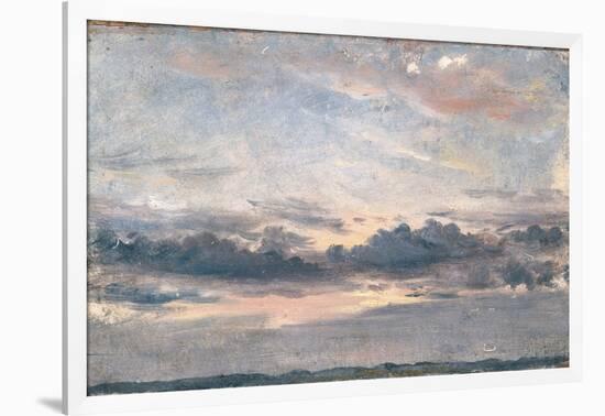 A Cloud Study, Sunset, C.1821 (Oil on Paper on Millboard)-John Constable-Framed Giclee Print