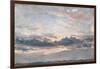 A Cloud Study, Sunset, C.1821 (Oil on Paper on Millboard)-John Constable-Framed Giclee Print