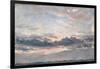 A Cloud Study, Sunset, C.1821 (Oil on Paper on Millboard)-John Constable-Framed Giclee Print