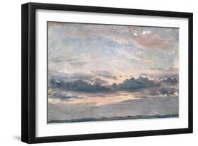 A Cloud Study, Sunset, C.1821 (Oil on Paper on Millboard)-John Constable-Framed Premium Giclee Print
