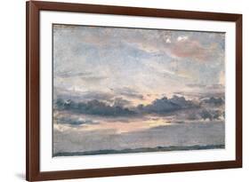 A Cloud Study, Sunset, C.1821 (Oil on Paper on Millboard)-John Constable-Framed Giclee Print