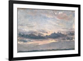 A Cloud Study, Sunset, C.1821 (Oil on Paper on Millboard)-John Constable-Framed Giclee Print