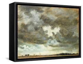 A Cloud Study-John Constable-Framed Stretched Canvas