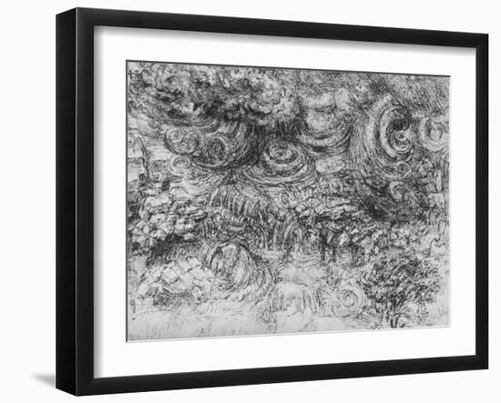 'A Cloudburst', c1480 (1945)-Leonardo Da Vinci-Framed Giclee Print