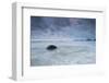 A cloudy but dramatic sunset on Itamambuca beach, Sao Paulo, Brazil.-Alex Saberi-Framed Photographic Print